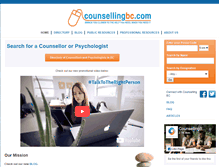 Tablet Screenshot of counsellingbc.com